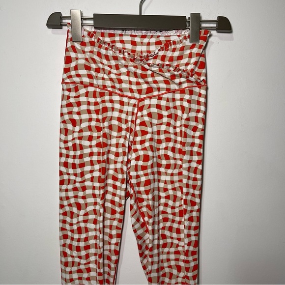 Offline by Aerie gingham Real Me Xtra high waisted crossover Ruffle leggings L - Picture 4 of 9